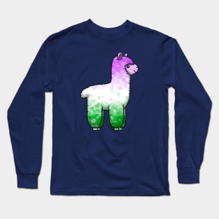 Genderqueer Alpaca Long Sleeve T-Shirt
